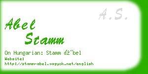 abel stamm business card